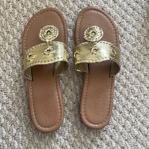 Gold sandals